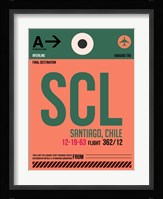 SCL Santiago Luggage Tag I Fine Art Print