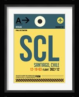 SCL Santiago Luggage Tag II Fine Art Print