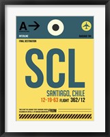 SCL Santiago Luggage Tag II Fine Art Print