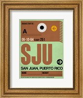 SJU San Juan Luggage Tag I Fine Art Print