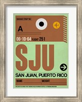 SJU San Juan Luggage Tag I Fine Art Print