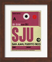 SJU San Juan Luggage Tag II Fine Art Print