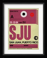 SJU San Juan Luggage Tag II Fine Art Print