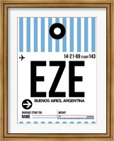 EZE Buenos Aires Luggage Tag I Fine Art Print