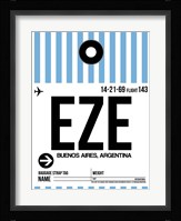 EZE Buenos Aires Luggage Tag I Fine Art Print