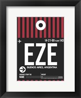 EZE Buenos Aires Luggage Tag II Fine Art Print