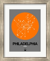 Philadelphia Orange Subway Map Fine Art Print