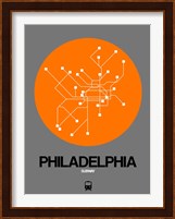 Philadelphia Orange Subway Map Fine Art Print