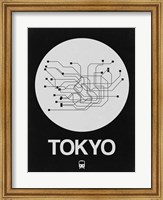 Tokyo White Subway Map Fine Art Print