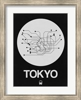 Tokyo White Subway Map Fine Art Print