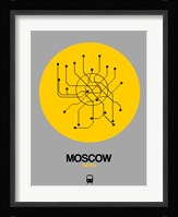Moscow Yellow Subway Map Fine Art Print