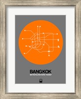 Bangkok Orange Subway Map Fine Art Print
