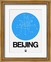 Beijing Blue Subway Map Fine Art Print