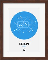 Berlin Blue Subway Map Fine Art Print