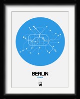 Berlin Blue Subway Map Fine Art Print