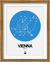 Vienna Blue Subway Map Fine Art Print