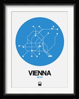 Vienna Blue Subway Map Fine Art Print