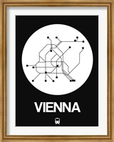 Vienna White Subway Map Fine Art Print