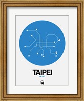 Taipei Blue Subway Map Fine Art Print