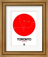 Toronto Red Subway Map Fine Art Print