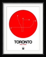 Toronto Red Subway Map Fine Art Print