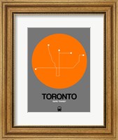 Toronto Orange Subway Map Fine Art Print