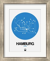 Hamburg Blue Subway Map Fine Art Print