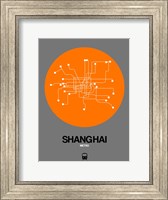 Shanghai Orange Subway Map Fine Art Print