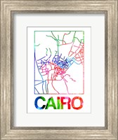 Cairo Watercolor Street Map Fine Art Print
