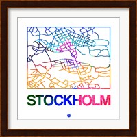 Stockholm Watercolor Street Map Fine Art Print