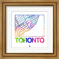 Toronto Watercolor Street Map Fine Art Print