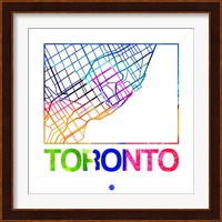 Toronto Watercolor Street Map Fine Art Print