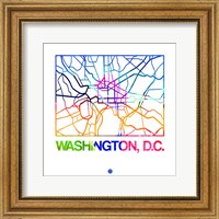 Washington D.C. Watercolor Street Map Fine Art Print