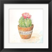 Cactus Pots IV Framed Print