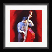 Bass Player Framed Print