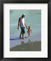 Sand Shadows Framed Print