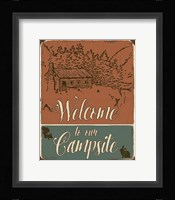 Lodge Sign - Welcome to the Campsite Fine Art Print