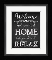 Welcome Home - Black Fine Art Print