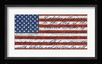 Old Glory On Wood-D Fine Art Print