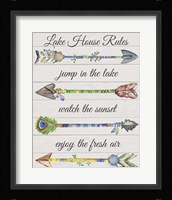 Sentimental Arrows-Lake House Rules Framed Print