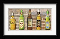 Beer Bottle On Brick-5 Fine Art Print