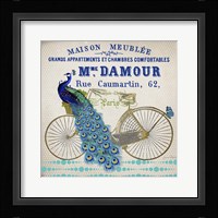 Peacock On Bicylce - D Fine Art Print