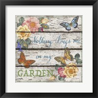 Country Garden Sign - A Framed Print