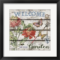 Country Garden Sign - B Framed Print