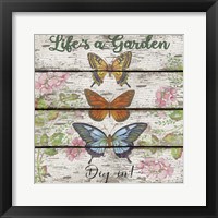 Country Garden Sign - C Framed Print