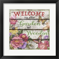 Country Garden Sign - E Fine Art Print