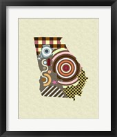 Georgia State Map Fine Art Print