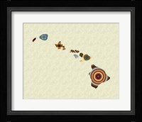 Hawaii State Map Fine Art Print