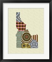 Idaho State Map Fine Art Print
