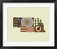 Nebraska State Map Fine Art Print